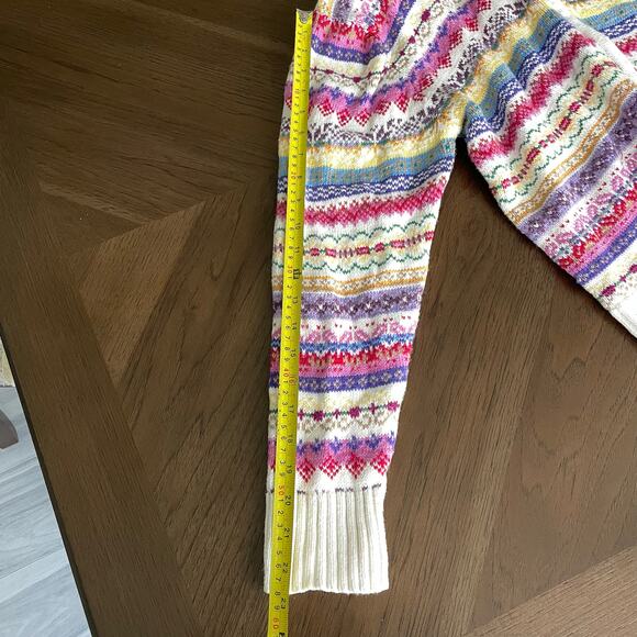 Tiara International Striped Cardigan Sweater Zip Front Women XL Tassel Pull READ - Picture 10 of 16